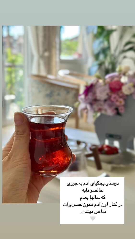  جدید ترین استوری اینستاگرام كامليا رودنشين