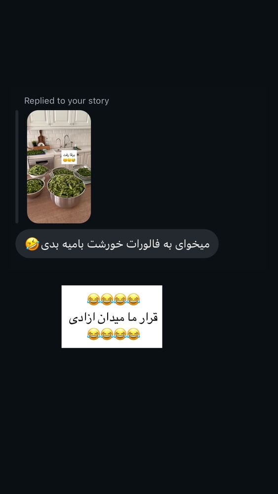  جدید ترین استوری اینستاگرام كامليا رودنشين