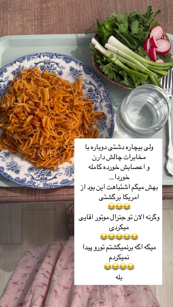  جدید ترین استوری اینستاگرام كامليا رودنشين