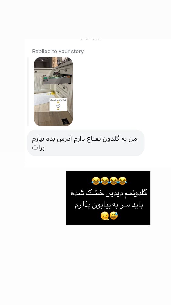 جدید ترین استوری اینستاگرام كامليا رودنشين