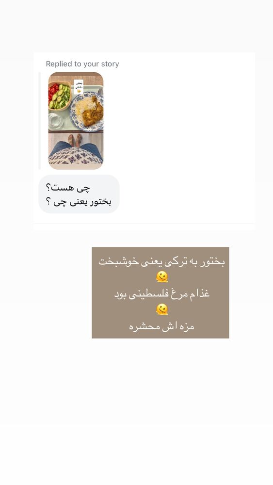  جدید ترین استوری اینستاگرام كامليا رودنشين