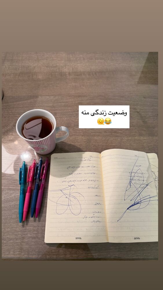  جدید ترین استوری اینستاگرام كامليا رودنشين