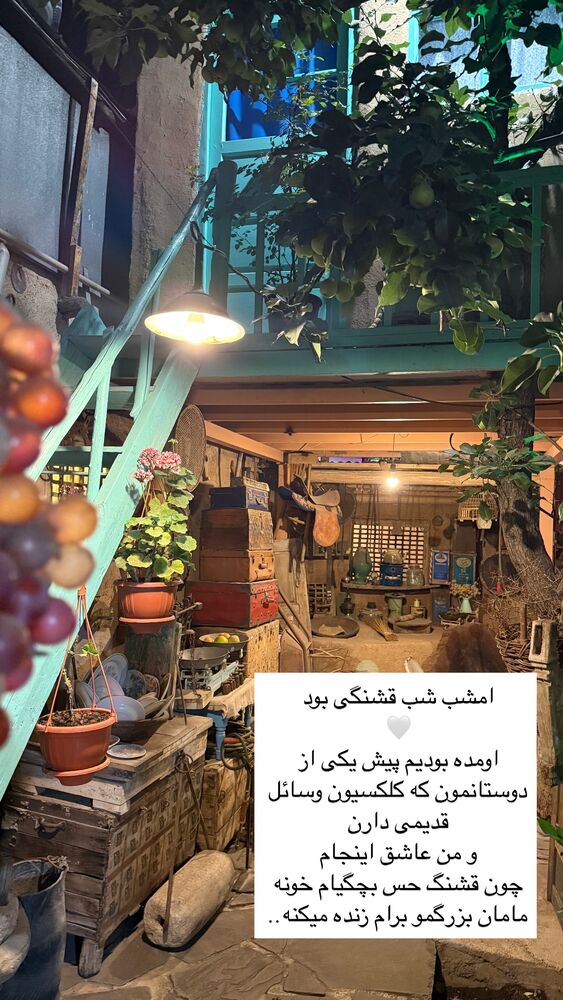  جدید ترین استوری اینستاگرام كامليا رودنشين