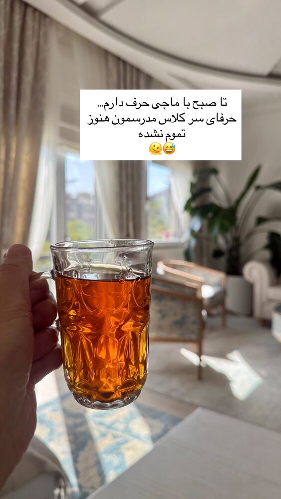  جدید ترین استوری اینستاگرام كامليا رودنشين