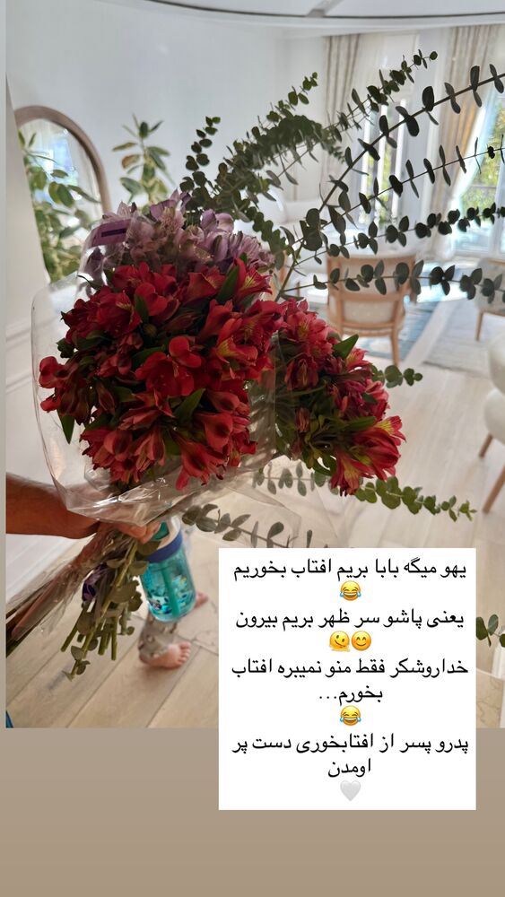  جدید ترین استوری اینستاگرام كامليا رودنشين