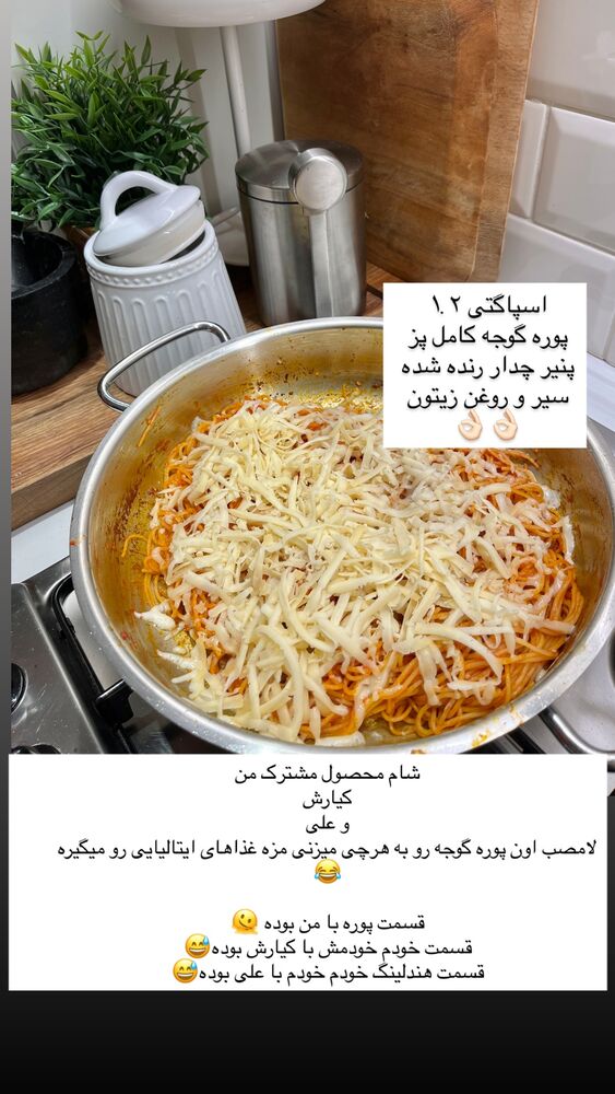  جدید ترین استوری اینستاگرام كامليا رودنشين