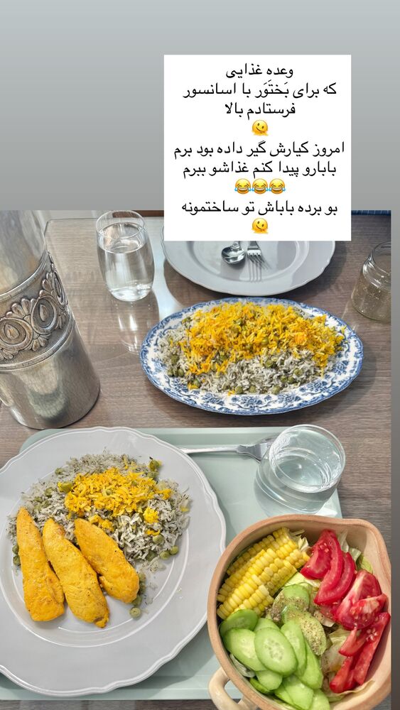 جدید ترین استوری اینستاگرام كامليا رودنشين