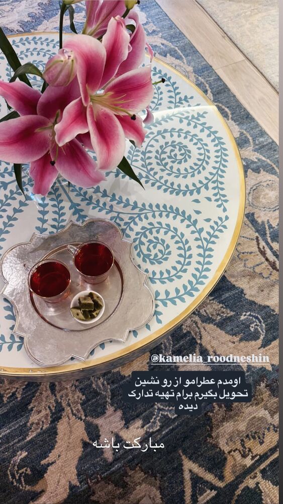 جدید ترین استوری اینستاگرام كامليا رودنشين