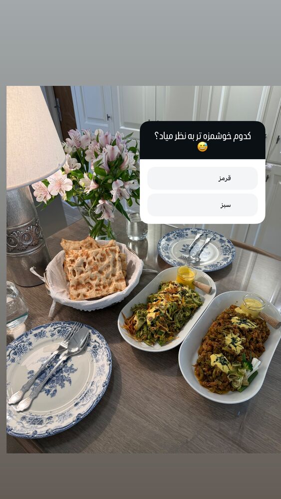  جدید ترین استوری اینستاگرام كامليا رودنشين