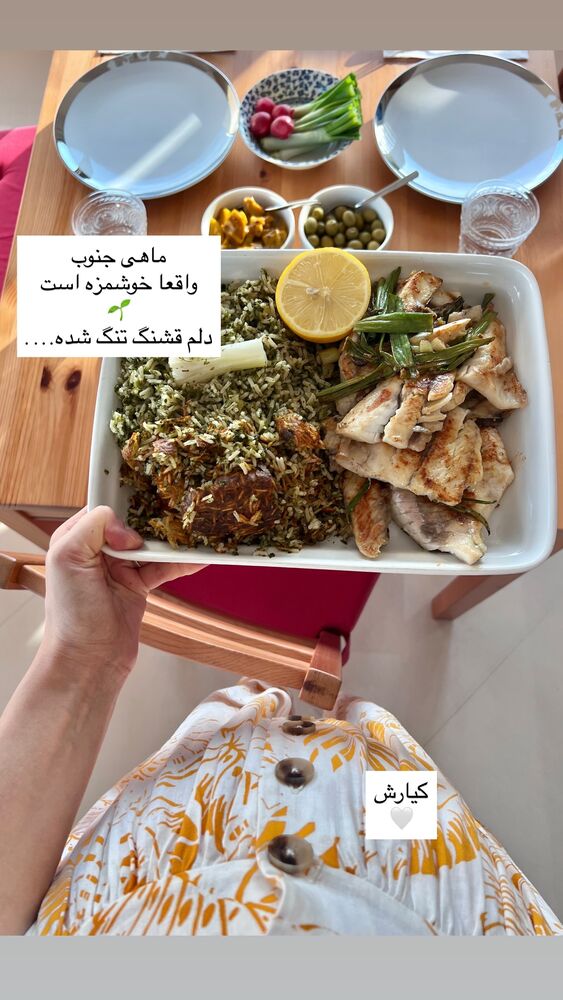  جدید ترین استوری اینستاگرام كامليا رودنشين