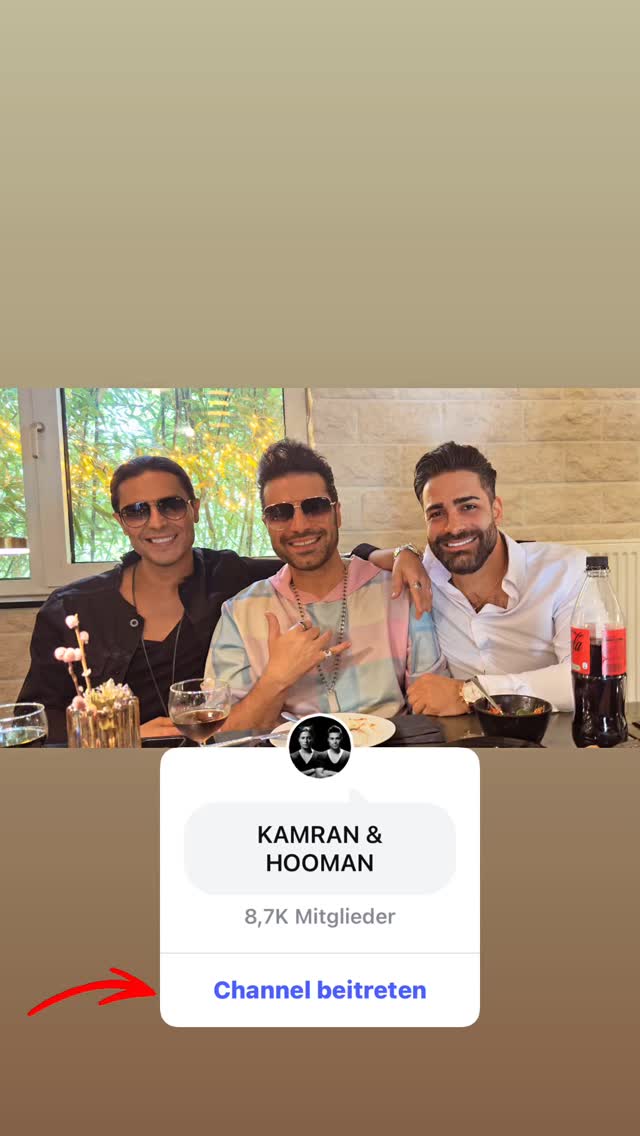  جدید ترین استوری اینستاگرام کامران و هومن جعفری