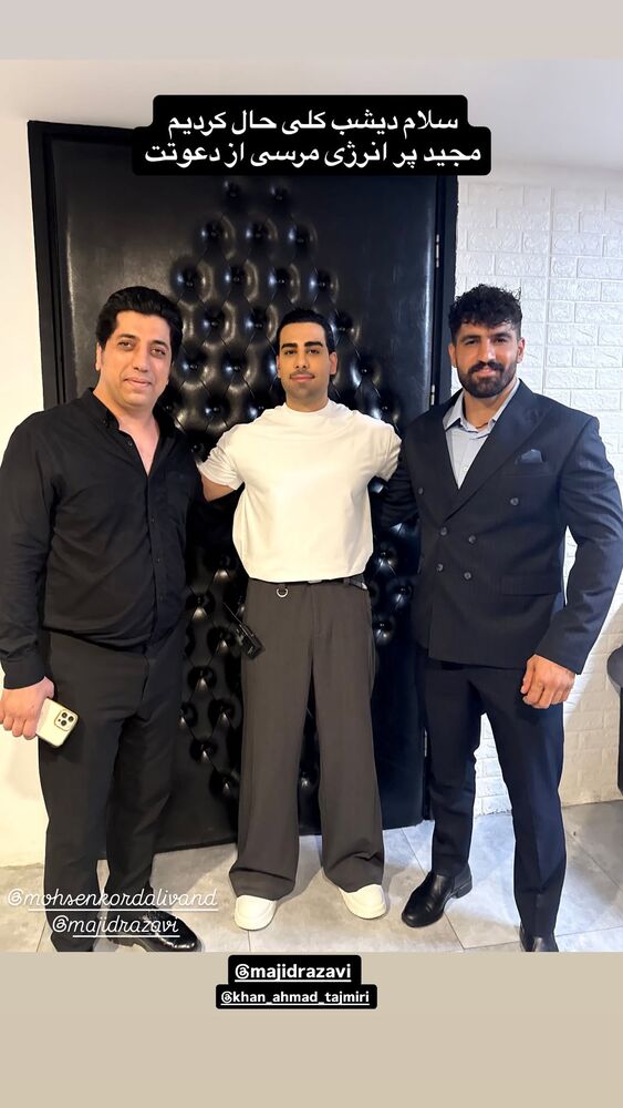  جدید ترین استوری اینستاگرام خان احمد تاجمیری