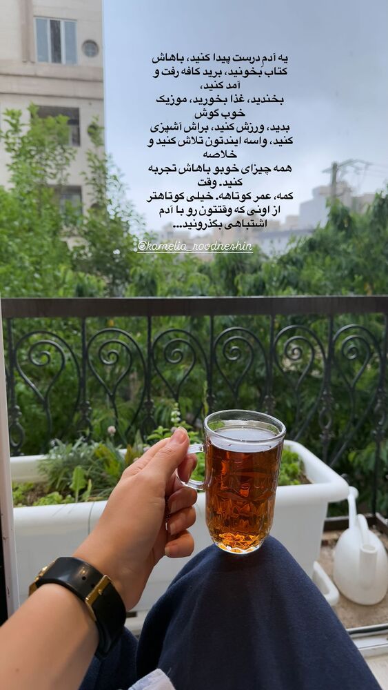 جدید ترین استوری اینستاگرام لیلی زمردیان