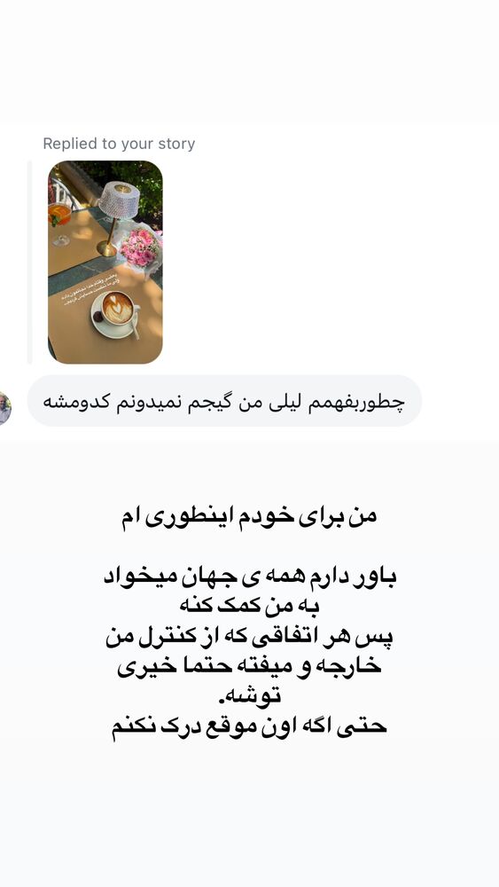  جدید ترین استوری اینستاگرام لیلی زمردیان
