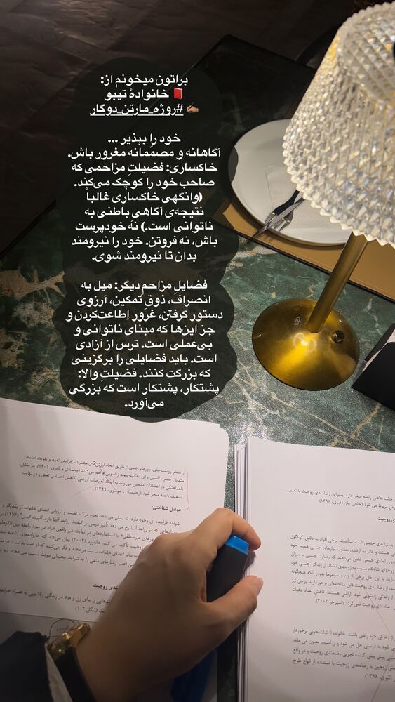  جدید ترین استوری اینستاگرام لیلی زمردیان