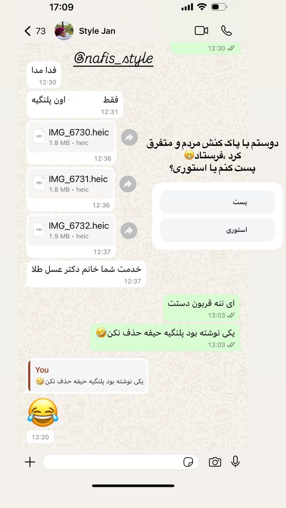  جدید ترین استوری اینستاگرام لیلی زمردیان