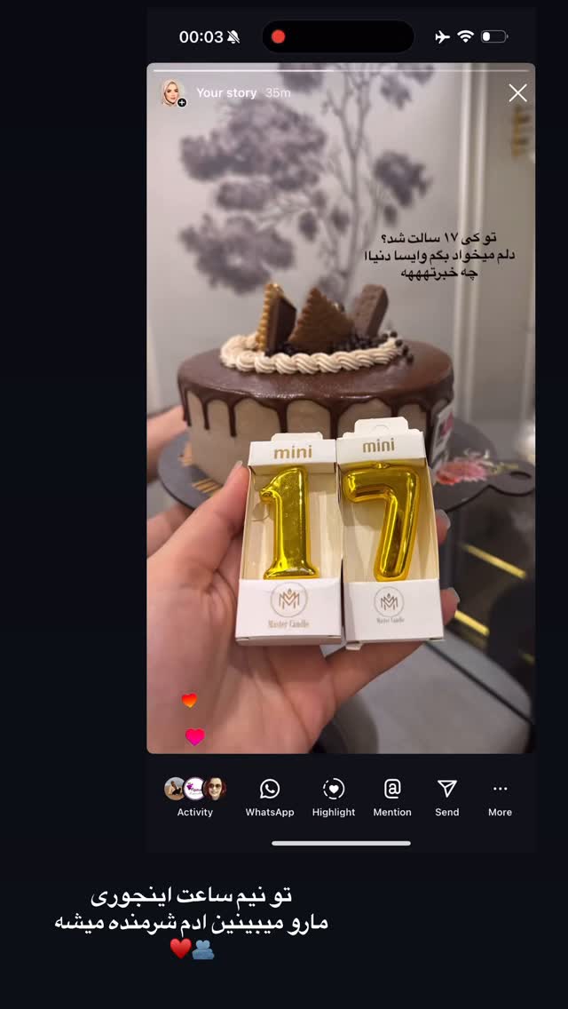  جدید ترین استوری اینستاگرام لیلی زمردیان