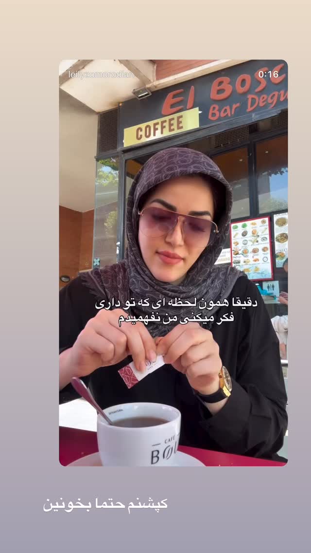  جدید ترین استوری اینستاگرام لیلی زمردیان