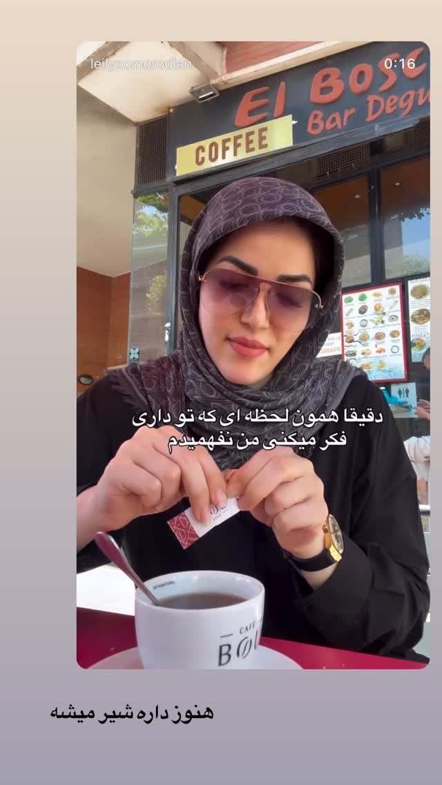  جدید ترین استوری اینستاگرام لیلی زمردیان