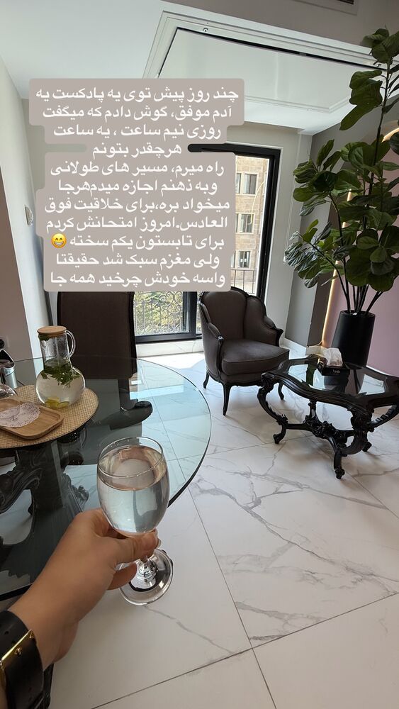  جدید ترین استوری اینستاگرام لیلی زمردیان