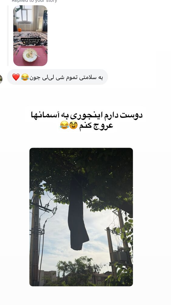  جدید ترین استوری اینستاگرام لیلی زمردیان