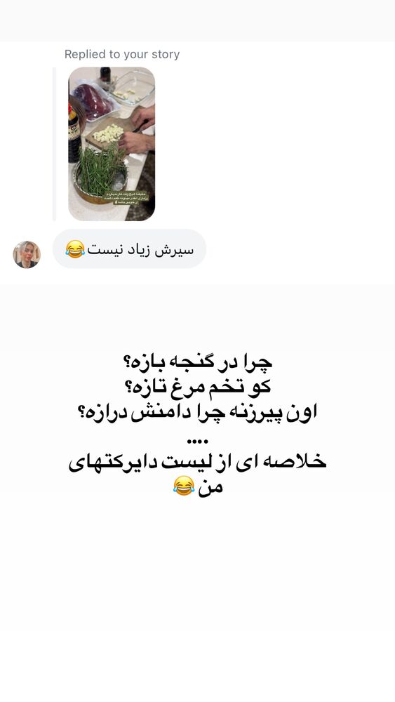  جدید ترین استوری اینستاگرام لیلی زمردیان