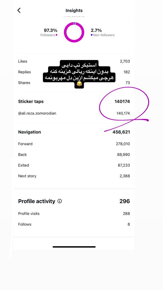  جدید ترین استوری اینستاگرام لیلی زمردیان