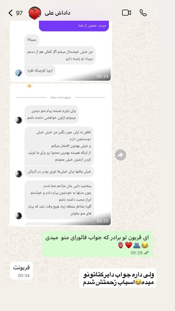  جدید ترین استوری اینستاگرام لیلی زمردیان