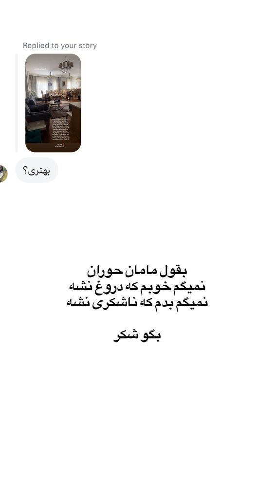  جدید ترین استوری اینستاگرام لیلی زمردیان