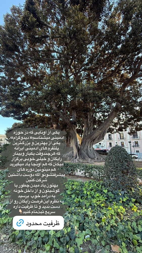 جدید ترین استوری اینستاگرام لیلی زمردیان