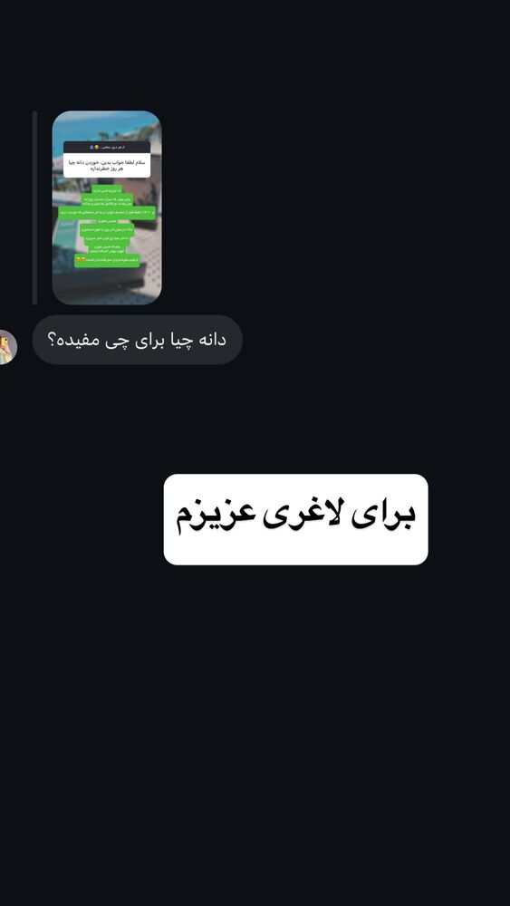  جدید ترین استوری اینستاگرام لنا سلامی
