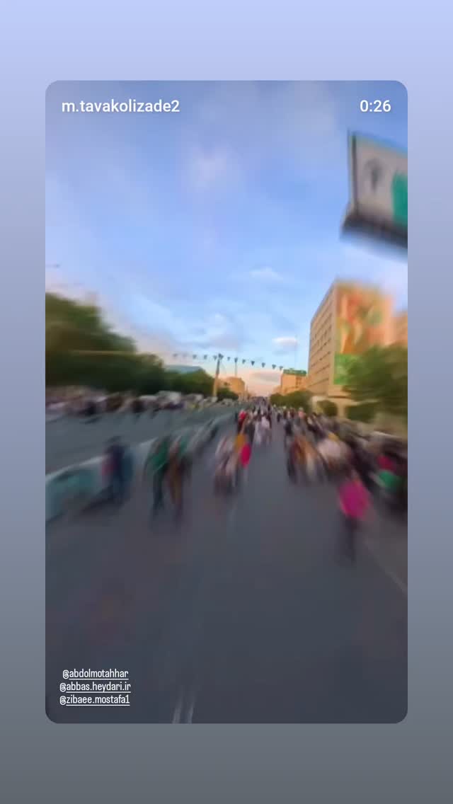  جدید ترین استوری اینستاگرام محمدامین توکلی زاده