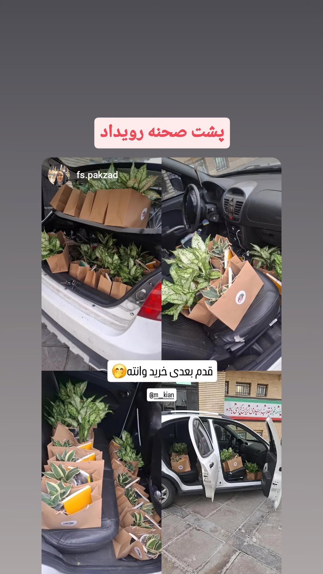  جدید ترین استوری اینستاگرام مرضیه کیان