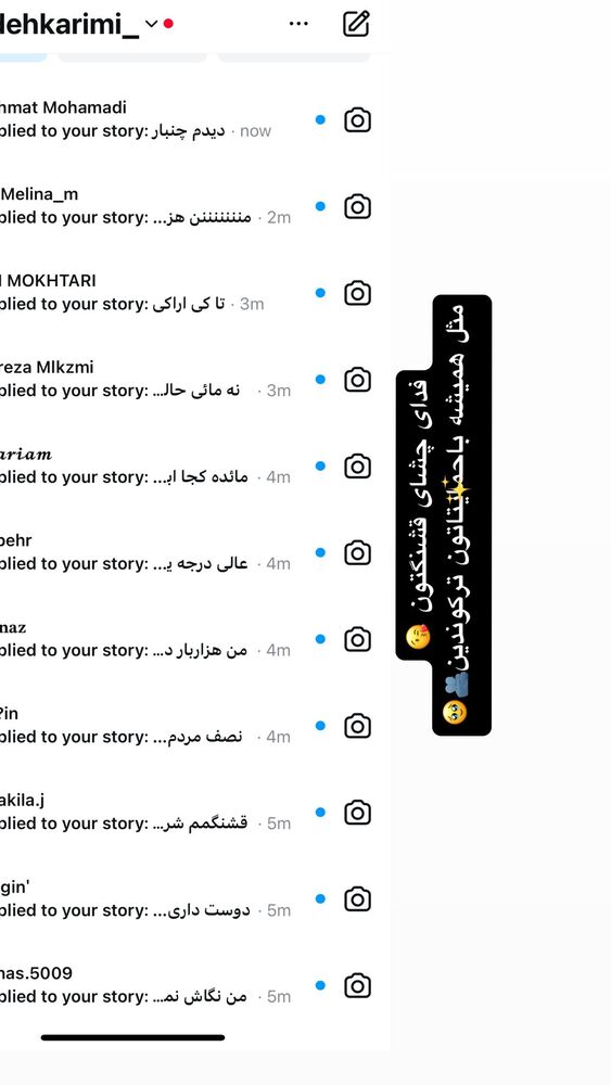  جدید ترین استوری اینستاگرام مائده کریمی