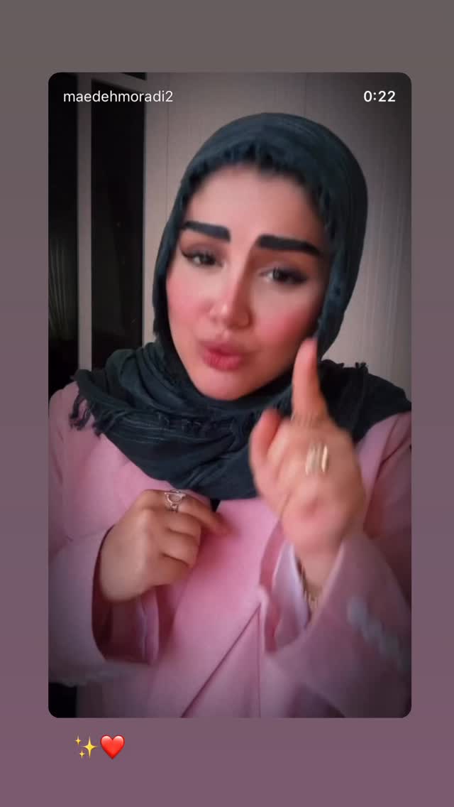  جدید ترین استوری اینستاگرام مائده مرادی