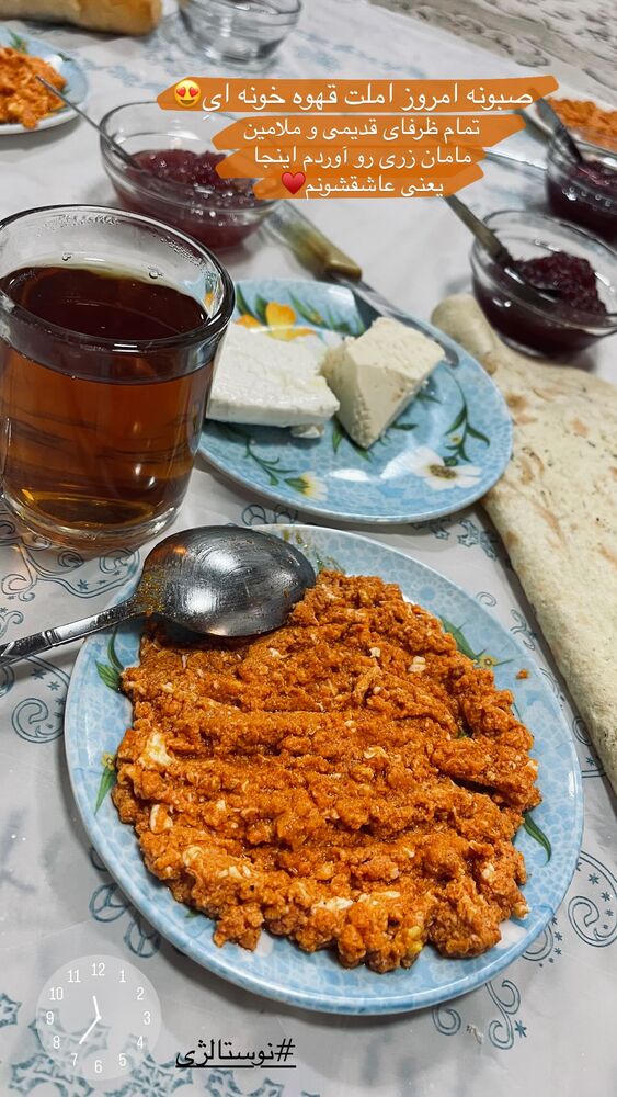  جدید ترین استوری اینستاگرام مهدیه صدیقی