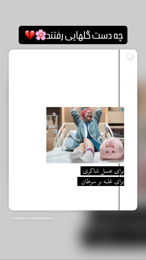  جدید ترین استوری اینستاگرام مهسا مهربان