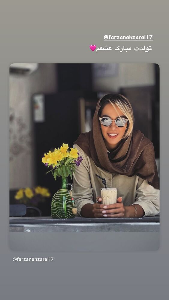  جدید ترین استوری اینستاگرام مهسا صابری