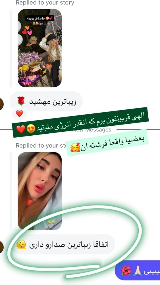  جدید ترین استوری اینستاگرام مهشید افخمی