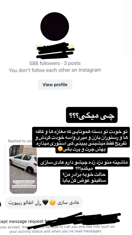 جدید ترین استوری اینستاگرام مهشید افخمی