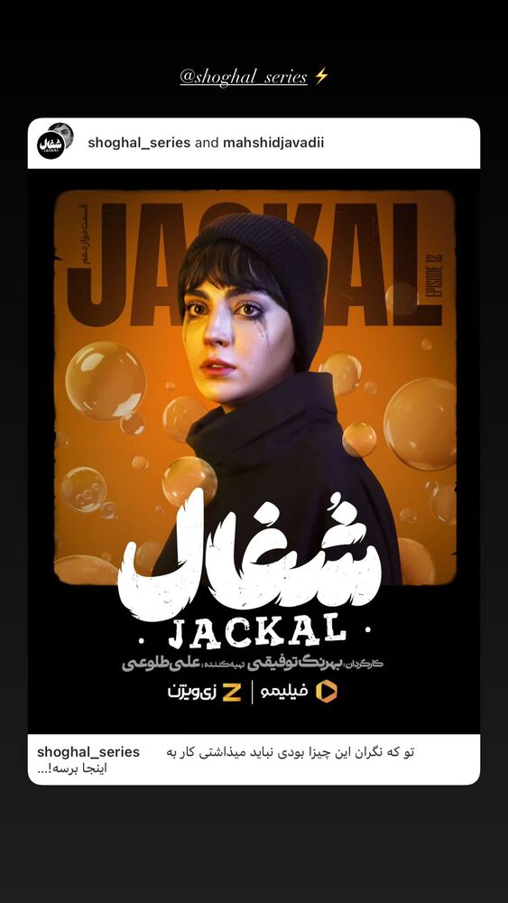  جدید ترین استوری اینستاگرام مهشید جوادی