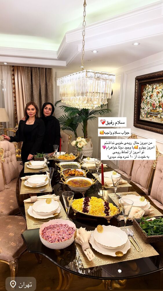  جدید ترین استوری اینستاگرام مهتاب گلی