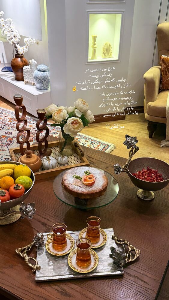  جدید ترین استوری اینستاگرام مهتاب گلی