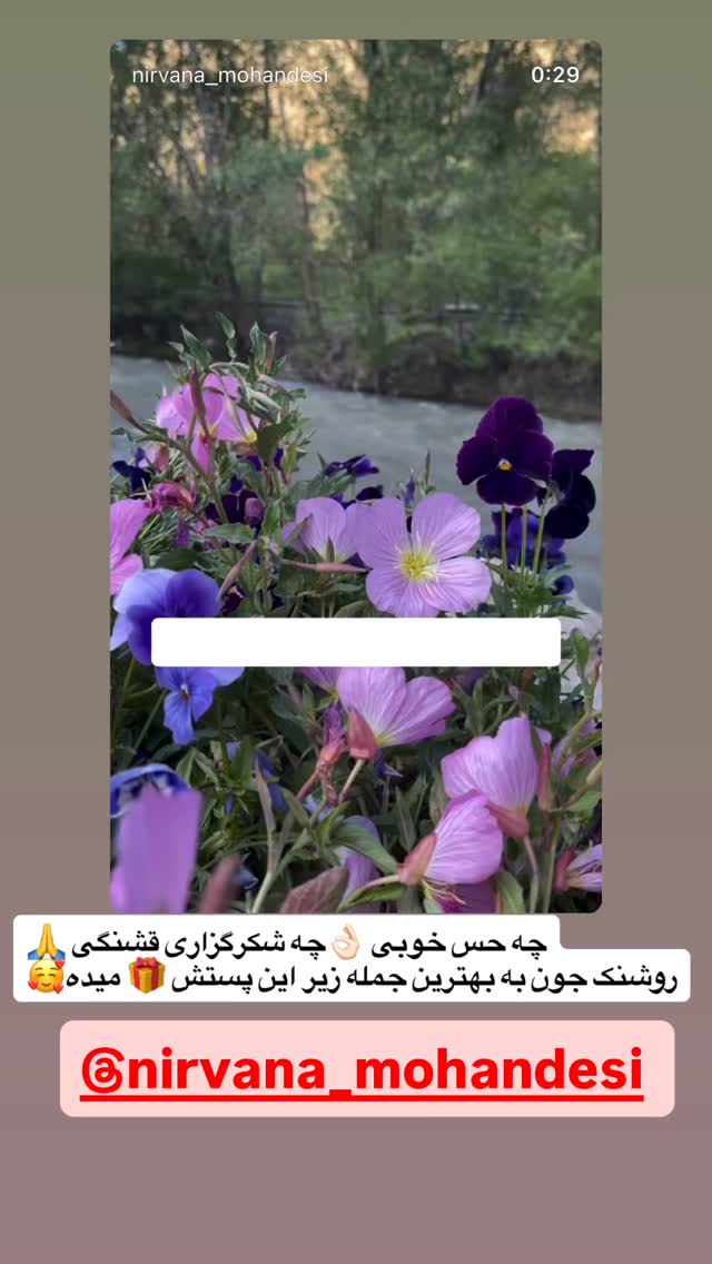  جدید ترین استوری اینستاگرام مهتاب چادری