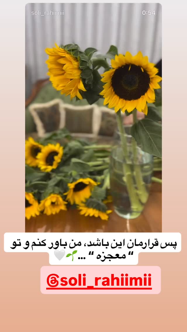  جدید ترین استوری اینستاگرام مهتاب چادری