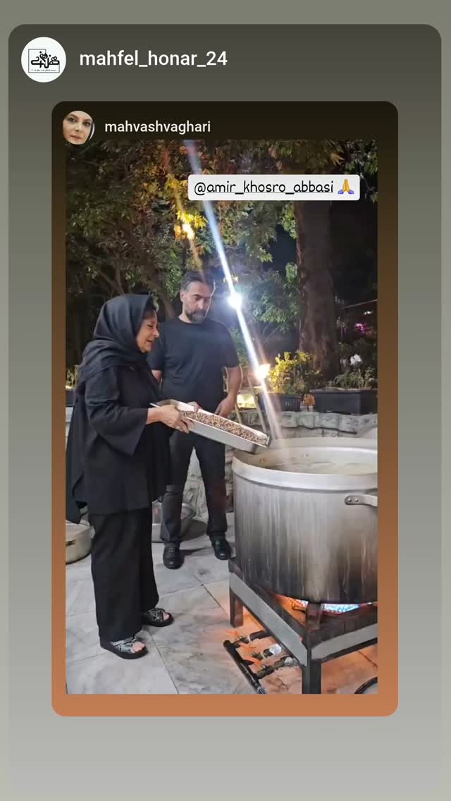  جدید ترین استوری اینستاگرام مهوش وقاری