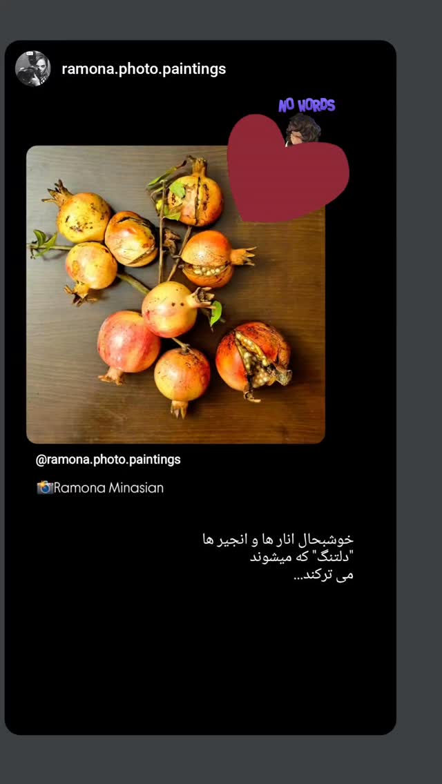  جدید ترین استوری اینستاگرام مهوش وقاری