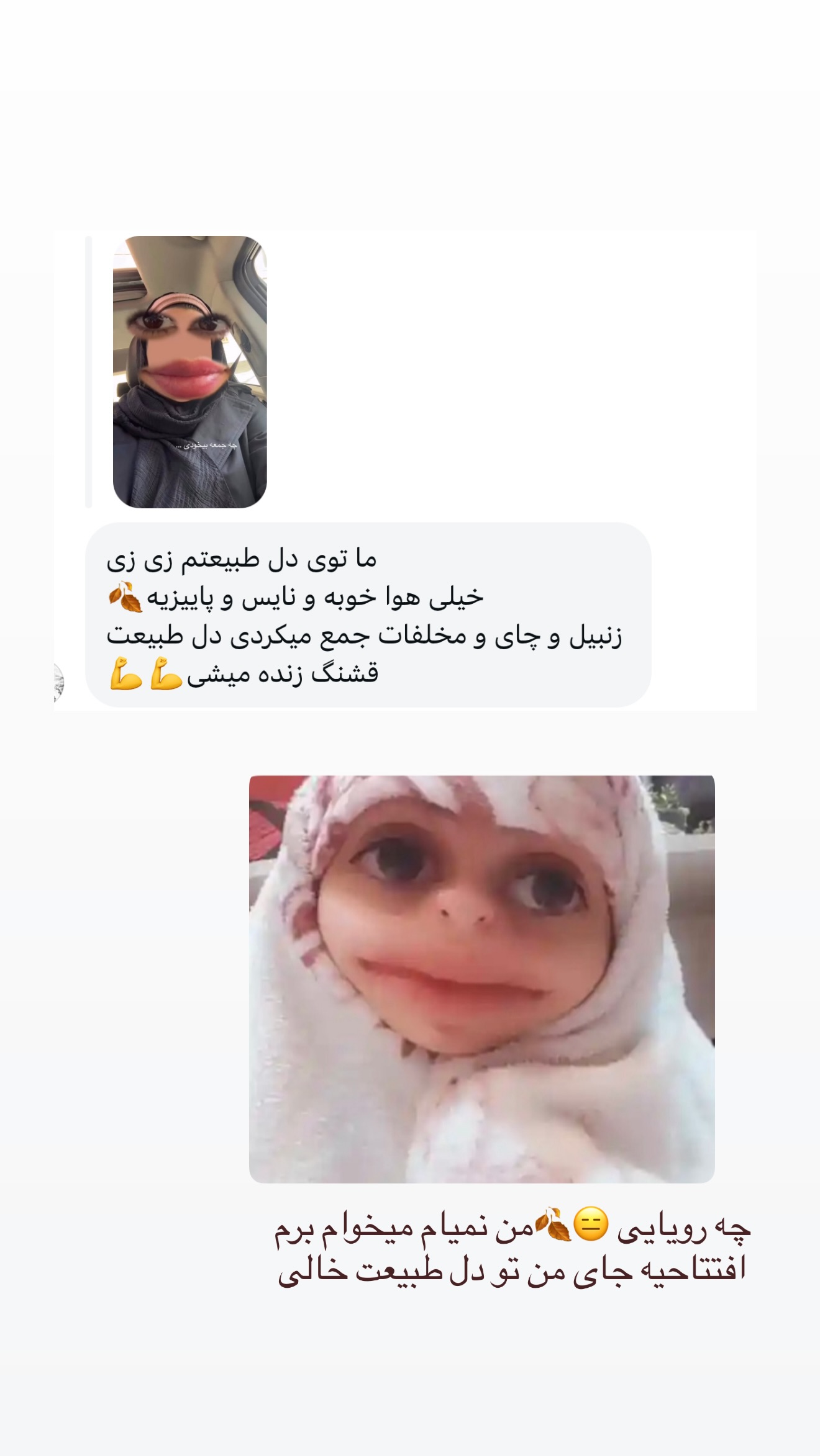  جدید ترین استوری اینستاگرام زهرا رسولی