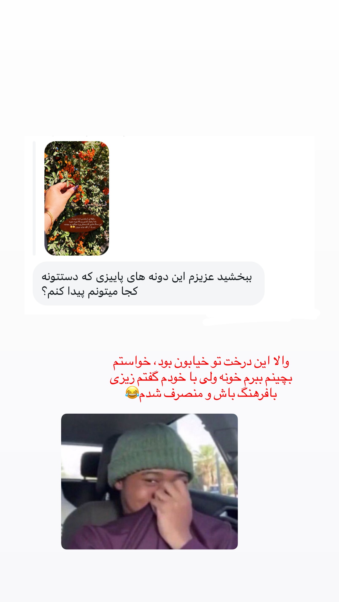 جدید ترین استوری اینستاگرام زهرا رسولی