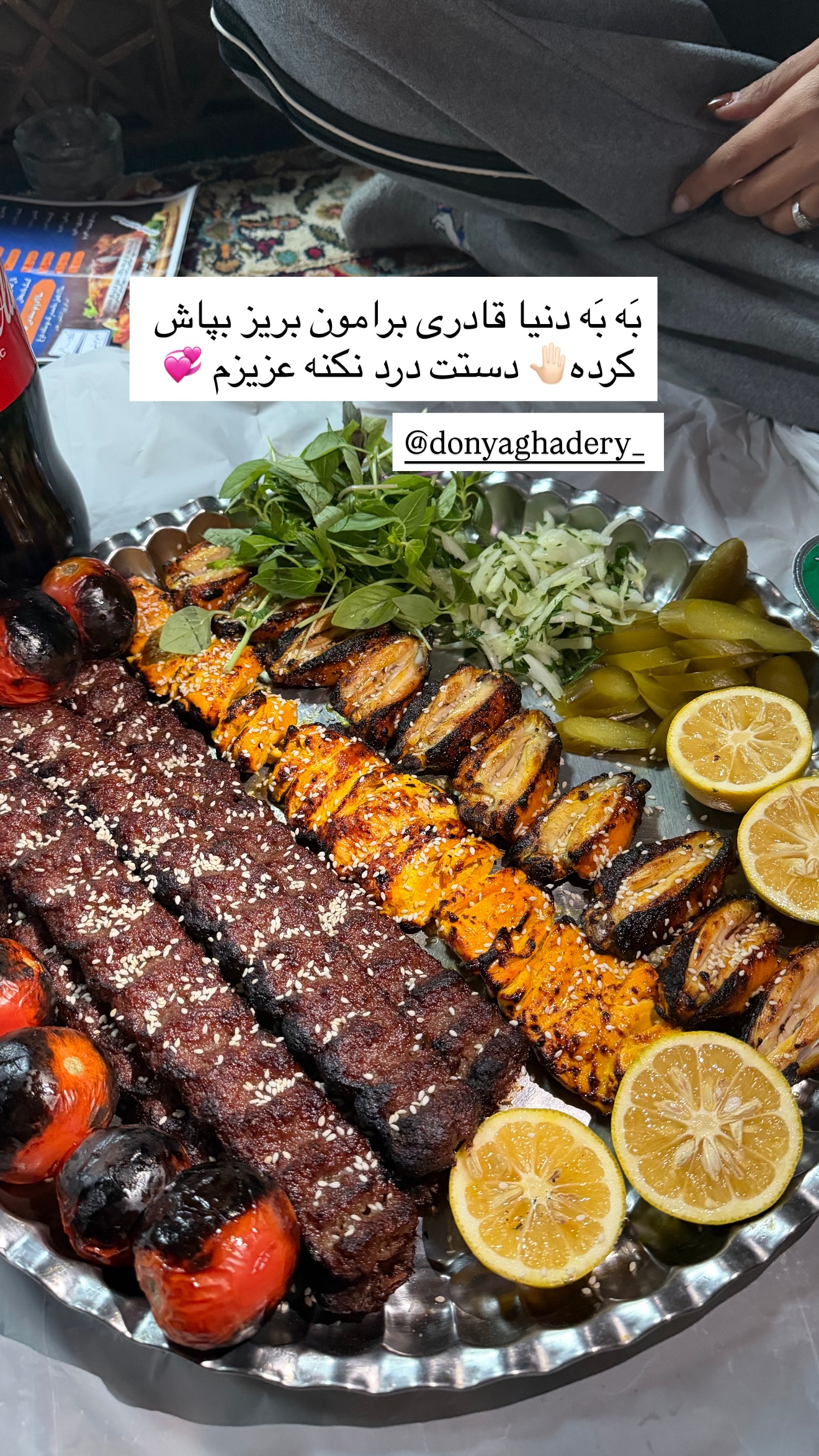  جدید ترین استوری اینستاگرام زهرا رسولی